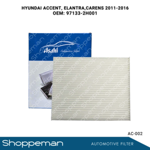 ASAHI HYUNDAI ACCENT ELANTRA CARENS 2011-2016 AIR FILTER CABIN FILTER 97133-2H001 AC-002
