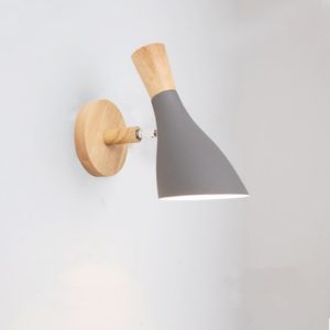 Nordic Creative Macaron LED โคมไฟติดผนังโมเดิร์นเตียงหมุนได้ห้องนอนห้องนั่งเล่นทางเดิน Light Self-Contained Iron Body