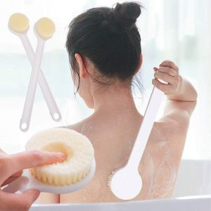 Multifunctional Long Handle Bath Brush Deep Back Cleaning Soft Hair Exfoliation Massage Brush Bathroom Accessories