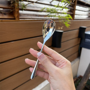 Home Use 304 Stainless Steel Dessert Spoon Baby Food Spoon Auxiliary Food Spoon Ice Cream Spoon Coffee Spoon Child Size