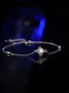 LOVETIA Gelang Moissanite wanita S925 0.5CT Sterling Silver Gelang Korea hutan musim semi XRZ006