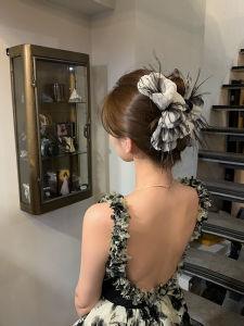 Double-sided Butterfly Knot Feather Hairpin Large Size Hair Claw for Women Japanese and South Korean Style Niceruru Brand