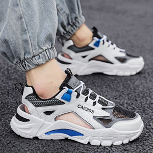 Mens Outdoor Casual Water-Resistant Breathable Mesh Slip-On Sandals Anti-Slip Summer Beach Shoes Comfortable Rubber Sole