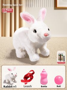 BEI JESS | Interactive Electric Rabbit Doll for Pretend Play Educational