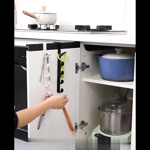 FR-C959 Gantungan Pintu Lemari Baju Topi Tas 5 Hook Tanpa Paku / Hanger Gantungan Baju Hanger