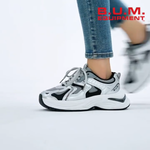 BUM Equipment Womens Shoe BQ89079/BQ89080 Beige/Grey - Kasut Wanita Kasual Selesa Sneakers