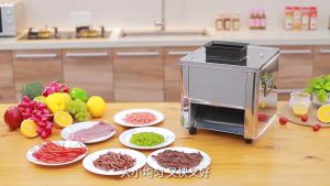 150kg/h Electric Meat Cutting Machine household meat slicer for Lamb/Beef/Fish Commercial Automatic Meat Grinder Beef Mutton Rolls Cutter