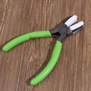 Velishy | Carbon Steel Flat Nose Pliers with Nylon Grip Practical DIY Jewelry Craft Tool for Wire Shaping Looping & Beading
