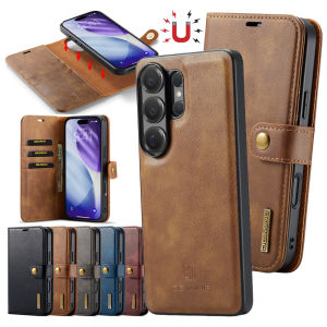 2 in 1 Magnetic Flip Leather Case for Samsung Galaxy S26 Ultra S25 Edge S24 Plus S23 Fe S22 S21 Wallet Cards Slot Phone Cover