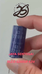 10 BUAH ELCO 2200UF 63V KAPASITOR CAPACITOR ELCO KAPASITOR ELKO KAPASITOR 2200 UF 63 V ups