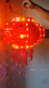 Cầu điện may mắn đèn lồng điện 3D tự xoay 360 độ - Trang trí Tết chữ Việt Nam hàng loại cao cấp loại 1 (Bảo hành đổi trả)