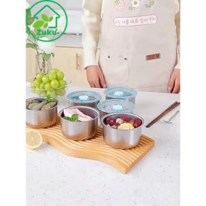 Hộp inox SUS 304 đựng thực phẩm đồ ăn hoa quả có van hút chân không chống tràn