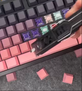 2-in-1 Switch Puller Four-Jaw Keycap Puller DIY Keycap Puller for Mechanical Keyboard Game Keyboard Switches