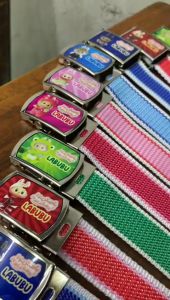 Sabuk Warna Warni Gambar Karakter untuk Anak TK