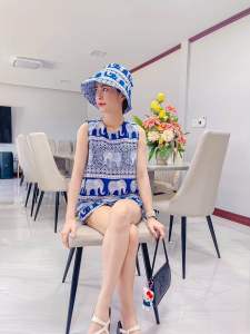 ชุดเซตช้าง 3 ชิ้น‼️ (หมวก+เสื้อ+กางเกง) เนื้อผ้านิ่มลื่นใส่สบายเหมาะกับช่วง Summer หน้าร้อน