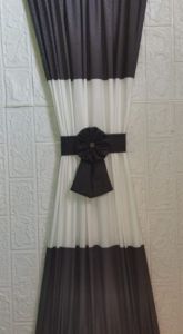 (PAKET KOMPLIT) GORDEN minimalis katun model pita kupu kupu Free Batang stik jendela kaca kecil