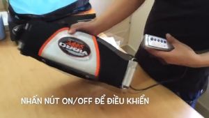 Đai massage giảm mỡ bụng Vibro Shape Đen Đai Massage bụng giảm mỡ rung và nóng Vibro Shape ĐAI RUNG NÓNG MASSA VIBRO