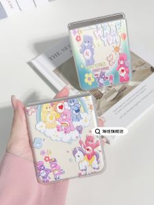 Cartoon Bear Design Phone Case for Huawei Pocket2 Foldable Screen Protection Hard Shell for ZFlip5/4/3 ZFold5/4/3 Oppo N2/N3 Flip Vivoxflip