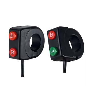 22mm Motorcycle ABS Low Beam Handlebar Switch Horn Headlight Combination Button Switches Bike Scooter Universal Headlamp Switch