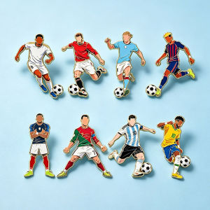 clu 2026 FIFA World Cup Bellingham Alloy Football Star Brooch Clothes Decorative Souvenir Badge ulc