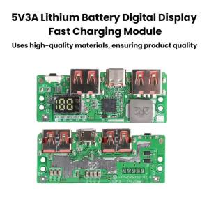 Gaqqee | Mô-đun Sạc Nhanh IP5356 5V 3A Có Màn Hình Kỹ Thuật Số Hỗ Trợ Type-C Micro USB QC3.0/2.0 PD3.0 PD2.0 AFC FCP Để Sạc Pin Lithium