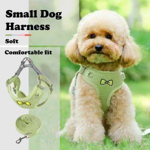 [Stock Ready] Small Medium Pet Harness Vest Adjustable Ribbon Pattern Comfortable Dog Walking Small to Big Pet 狗狗牵引绳 宠物胸背带