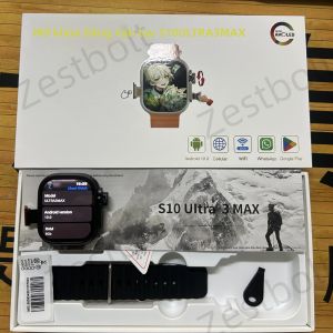 Đồng Hồ Thông Minh S10 Ultra 3 MAX Với Màn Hình AMOLED 2.29 Inch 180 °   Camera Xoay GPS WiFi Khe Cắm SIM 4G/5G Thiết Bị Theo Dõi Sức Khỏe Và Giấc Ngủ
