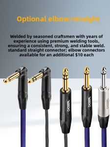 Choseal | Splitter Cable 6.5mm TRS to Dual 6.35mm TS