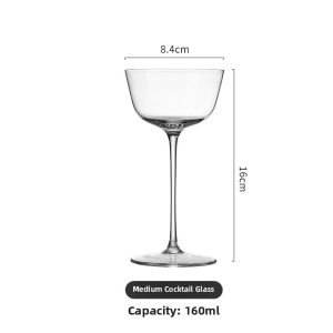 Japanese Style Champagne Glass Butterfly Highball Cocktail Cup Sour Wine Glass Bar Accessories Crystal Glass Material