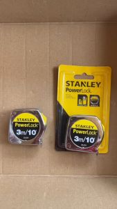 Stanley ยาว 3 เมตร ชุบสแตนเลส รุ่น Power lock ตลับเมตร