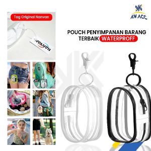 [KN ACC] NANVAN NVN-TS3 TAS POUCH KOTAK PENYIMPANAN KABEL DATA / CHARGER / KOSMETIK TRANSPARAN BISA DI GANTUNG DITAS
