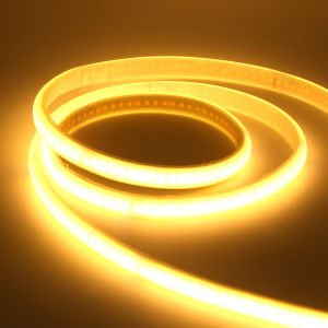 220V COB LED Strip with ON/OFF Switch Waterproof COB Light Strip Flexible Ribbon for Room Bedroom Kitchen Outdoor Garden Decor