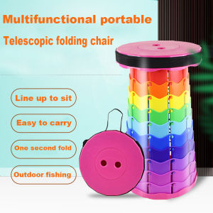 Portable Telescopic Stool Lightweight Stable Easy Carry 950g Ultra Light 200kg Load Capacity Outdoor & Home Use