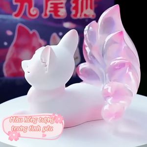 Mô Hình Cửu Vĩ Hồ Cáo Nhỏ GUMIHO Trang Trí Ô Tô