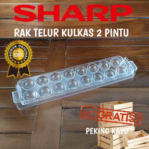 RAK TELUR KULKAS SHARP 2 PINTU KULKAS TYPE LAMA ORIGINAL