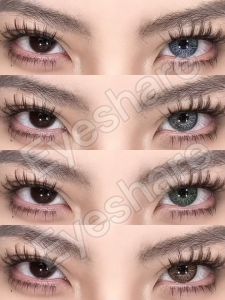 【COD】PRAGUE Gray sof soflen mata 1Sepasang a kontak Warna a warna soft mata korea normal minus (0.00)