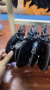 Móc khóa oto đựng thẻ tiền da móng cá sấu 100% bền đẹp sang chảnh độc lạ