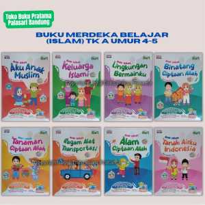 Buku Paud/Ra Islam DAI Merdeka Tk A Umur 4-5 Tahun Ukuran Besar + Sticker Penilaian