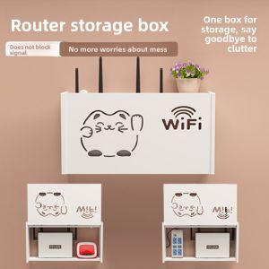 JIFANPAUL | Wireless WiFi TV Box Router Wall Mount Storage Shelf