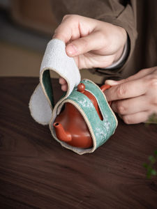 Vải Da Nhung Sika Bảo Vệ Tách Trà Phụ Kiện Đựng Trà Ngoài Trời Dây Đeo Túi Chống Va Đập Vải Da Nhung Sika Phụ Kiện Đựng Trà