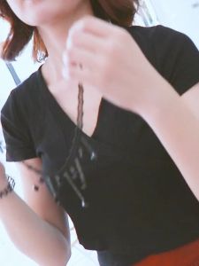 good 999 jewelry Korean Lace black Handmade water drop clavicle Tassel short Necklace N7049