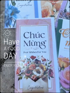 COMBO 5 Thiệp chúc mừng ( 9x19cm )