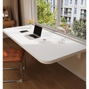 Foldable Wall Mounted Study Desk Balcony Edge Floating Shelf Modern Minimalist Style Home Furniture Storage RackKIAPURDEN