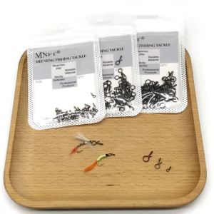 MNFT 100 Cái Móc Câu Cá Bằng Thép Carbon Cao Cấp Kết Nối Nhanh Chóng Thay Đổi Nhanh Chóng Móc Câu Bằng Thép Không Gỉ Để Câu Cá Chép Trong Nước Ngọt Và Nước Mặn