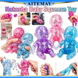 Aitemay Natasha Needoh Squishy Baby Soft Stress Relief Toy Translucent Sensory Maltose Squishy Anti Stress Toys for Relaxing Anxiety Relief