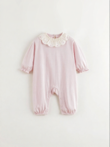 Marc&Janie | Heart Embroidery Collar Baby Onesie