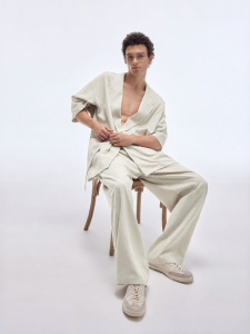 BODYDREAM | Linen Blends Short Sleeve Suit Set
