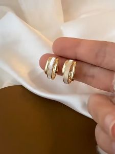 COD Saudi Gold 18K Hikaw Earrings Women Pawnable Hoop Earrings Earrings Sale French Mother-of-pearl Jewelry Girlfriend Gift Saudi Tunay Ginto Hypoallergenic Fashion Not Fade Earing Set for Girls