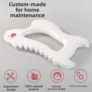 Ceramic Gua Sha Board Massage Tool for Lymphatic Drainage And Fat Reduction Leg Scraping Health Care Personal Care Equipment