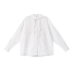 NIHAOKANONG | Áo Blouse Tay Dài Kiểu Pháp Có Tai